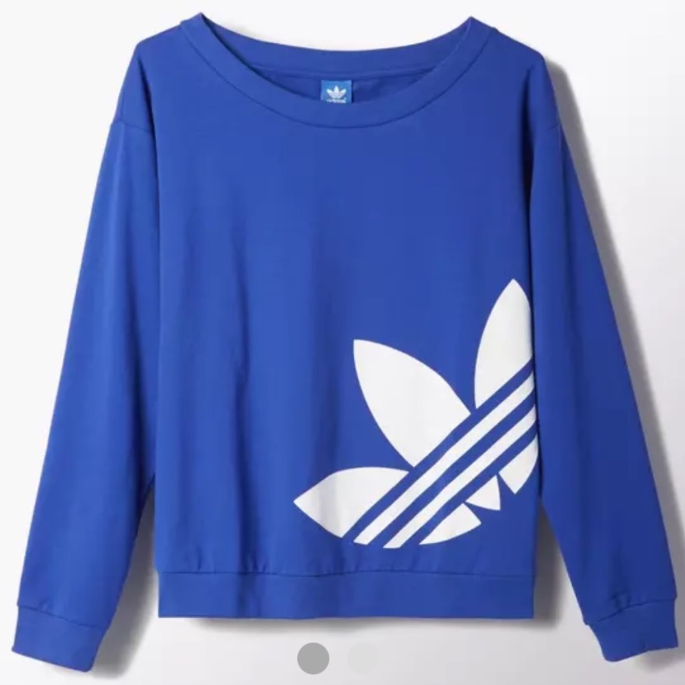 Authentic Adidas Royal Blue Crewneck